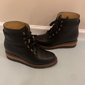 The Office of Angela Scott Mr. Ryan Black Italian Leather Boots 39